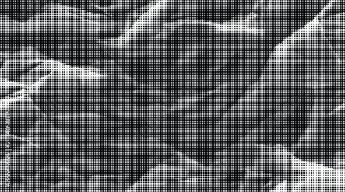 Fotografía Crumpled paper texture with folds and creases on a surface
