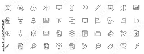 Φωτογραφία Graphic Design icon set
