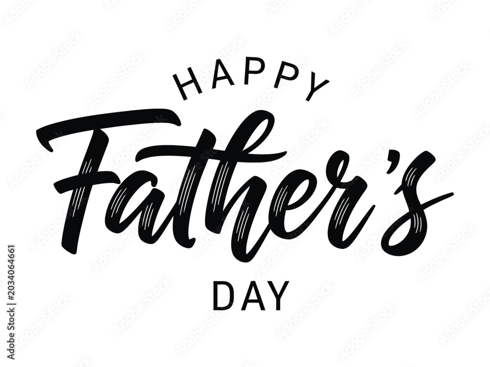 Obraz premium Happy father's day greeting card design