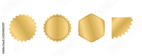 Schilderij op canvas Luxury gold badge and label collection