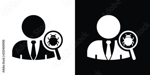 Obraz na plátně Software tester debugging icon