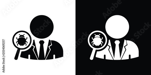 Obraz na plátně Software tester debugging icon