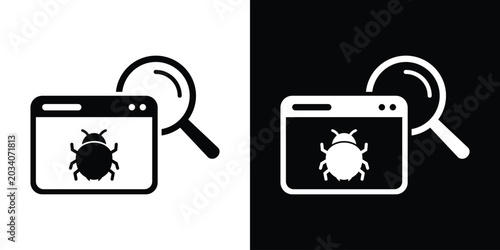 Fotografija Web browser bug search icon