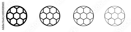 Bild auf Leinwand Football icon. Vector isolated pictograms.