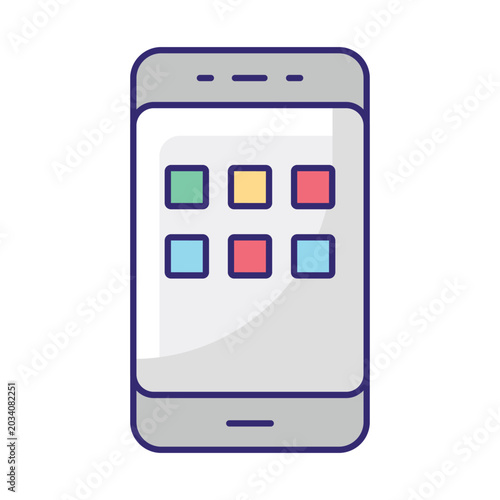 Mobile Menu Vector icon which can easily modify or edit
