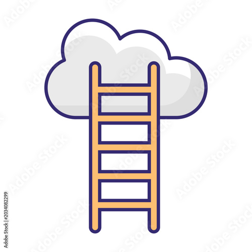 Career Growth Vector icon which can easily modify or edit