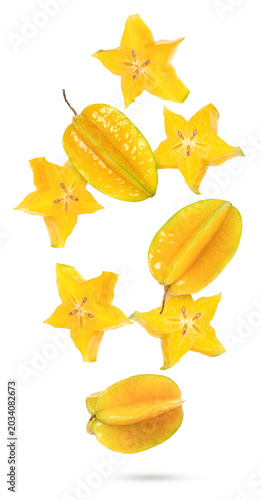 Carambola on transparent background