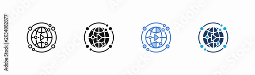 Set of broadcast icon collection in multiple style. Icon suitable for web and mobile application