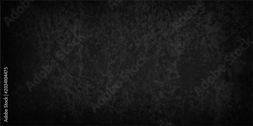 Fotografie Dark Grunge Black and White Paper Texture Background with Rough Material Surface