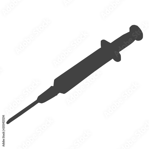 injection icon or symbol, healthcare icon of injection