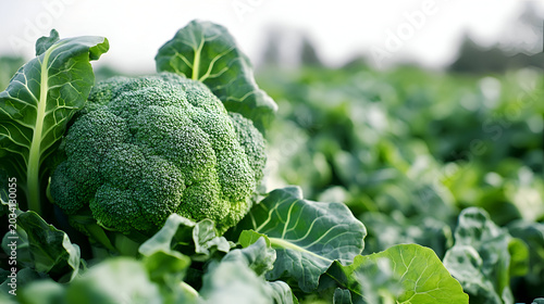 broccoli in the garden