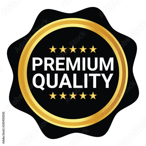 Bild auf Leinwand Premium quality guarantee badges with ribbon seals