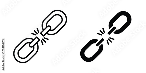 Weakness icon collection, linear icons set with solid style