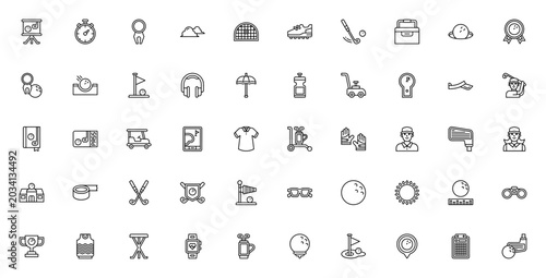 Foto Golf icon set