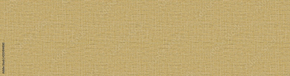 Fototapeta premium Detailed view of a rich golden mustard woven textile featuring a classic herringbone weave pattern for elegant interior decor.