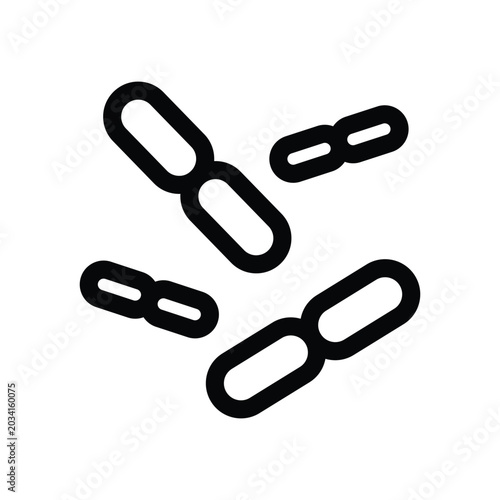 bifidobacteria outline icon vector design good for web or mobile app