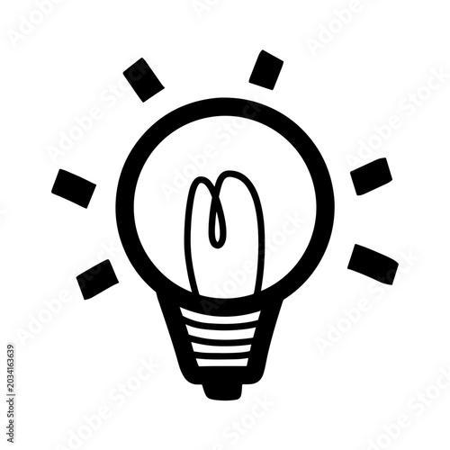 vector light bulb icon