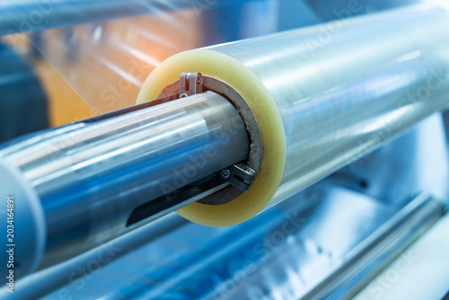 Foto roll of plastic sheet for manufacturing process