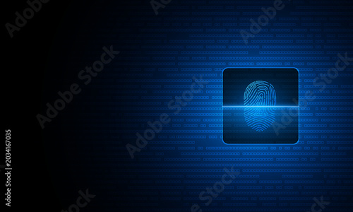 scan fingerprint, Cyber security and password control through fingerprints, access with biometrics identification	
