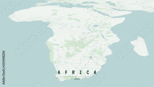 Foto Modern minimalist vector map of the African continent