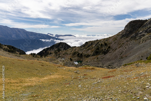 Mountain scenery in the Belledonne Massif, French Alps, Isère