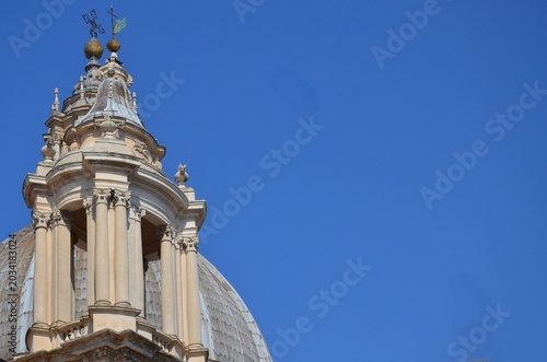 Piazza Navona in Roma with the church of Sant'Agnese in Agone