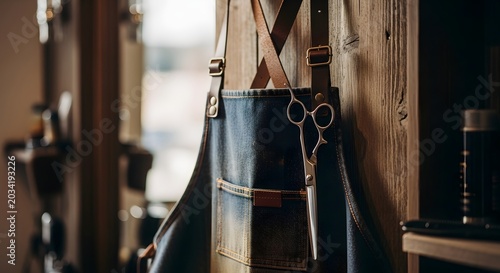 Professionals hang aprons on wall for Developmental Disability Day
