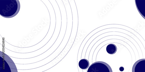 Fotografía Blue geometric banner background orange and yellow gradient