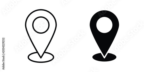 Foto Gps icon design, design element set.