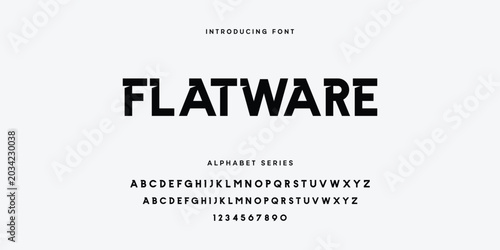 Flatware Modern Sans Serif Font Display Typography