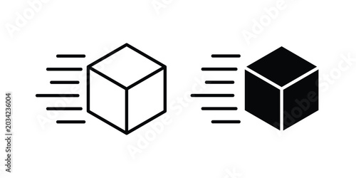 Fotografía Package delivery icon design, design element set.