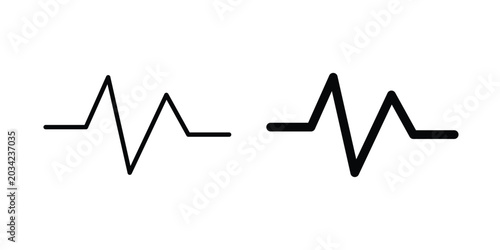 Photos Pulse icon design, design element set.