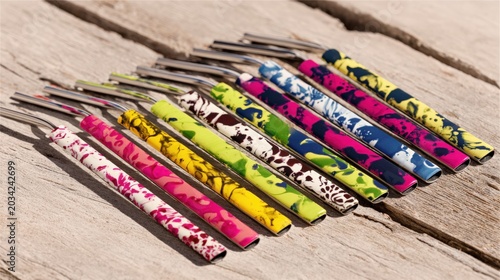 Colorful Bombilla Straws for Mate Drinkware