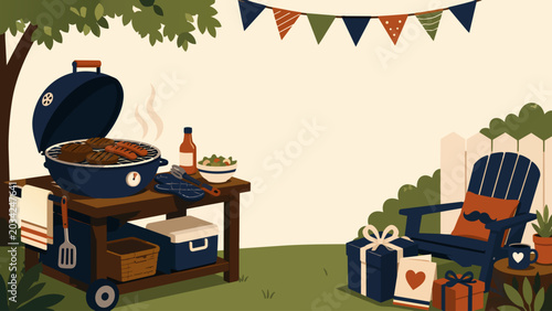 Father's Day Backyard Barbecue Event Layout
