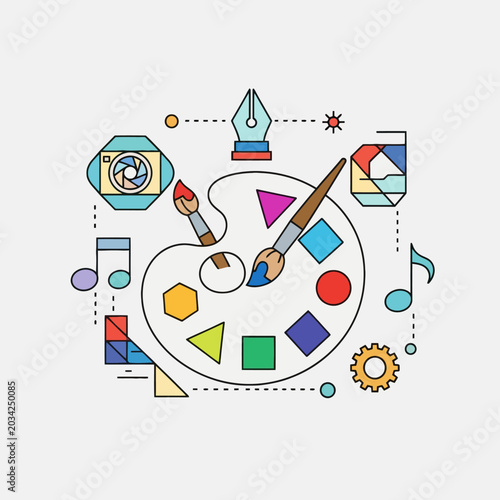 Financial Success and Prosperity Concept Illustration Vector