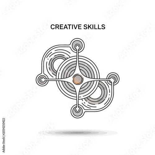 Successful Business Growth and Financial Stability Vector Illustration