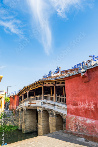 Konstfotografi The Japanese bridge in Hoi An, Vietnam