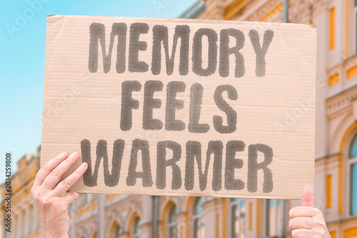 Foto "Memory Feels Warmer" Old moments comfort restless minds