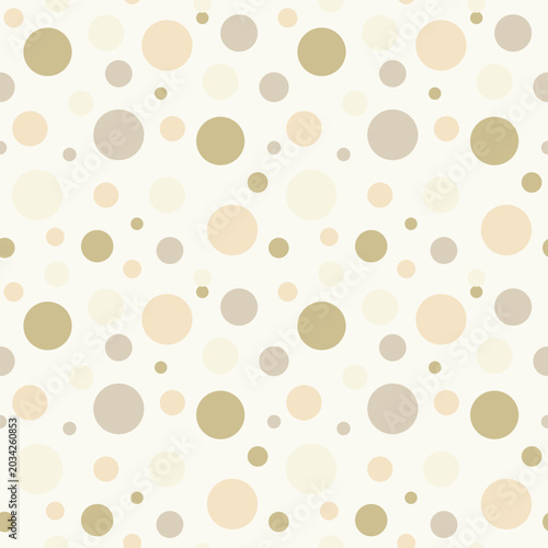 Neutral Polka Dot Seamless Pattern in Beige Tones