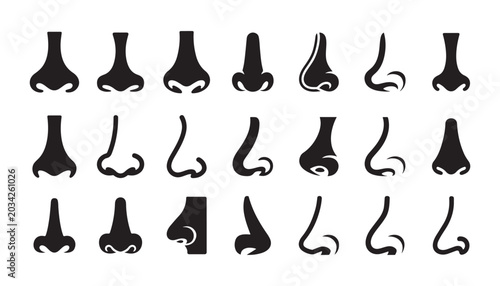 Stylish nose icon illustration eps 10