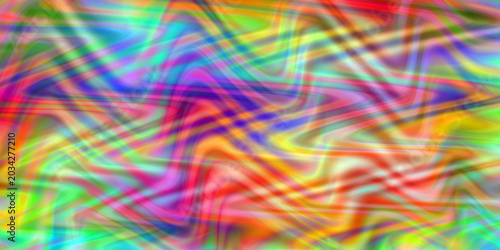  translucent zigzag waves in spectrum colors