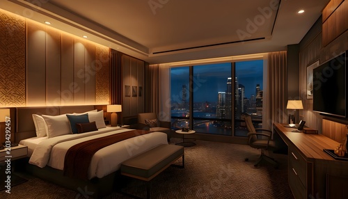 luxury hotel room