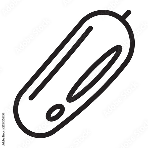 Eggplant outline icons, minimalist vector illustration, simple concept, editable stroke, Isolated on white background