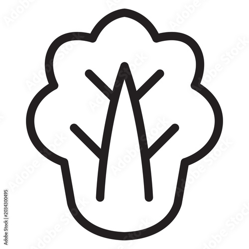 Cabbage outline icons, minimalist vector illustration, simple concept, editable stroke, Isolated on white background