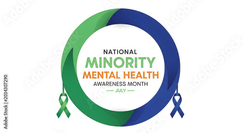 National Minority Mental Health Awareness Month logo
