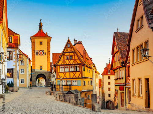 Plönlein in Rothenburg ob der Tauber, Deutschland