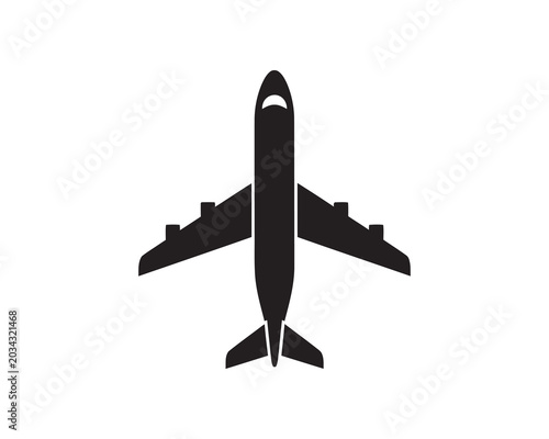 Commercial airplane ascending against clear sky, bottom view