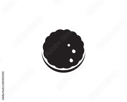 Black hamburger icon, burger symbol, food sign