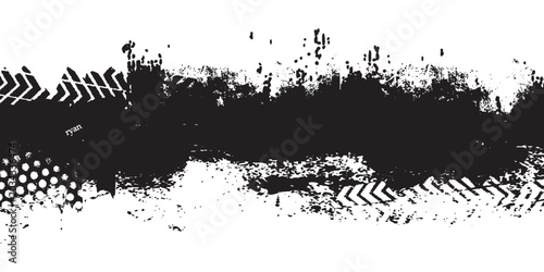 Cuadro en lienzo Glitch distorted geometric shape