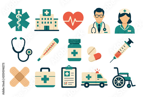 Medical Icons and Symbols.